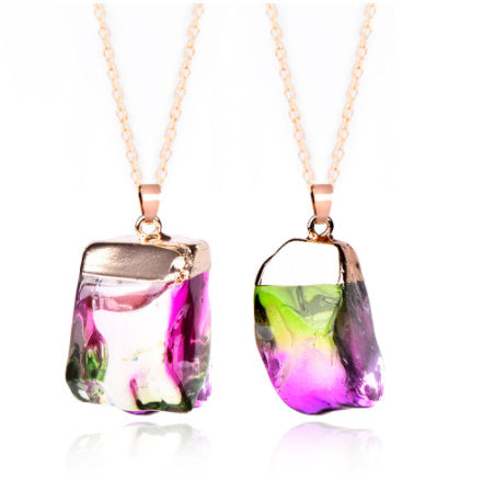 Natural stone necklace