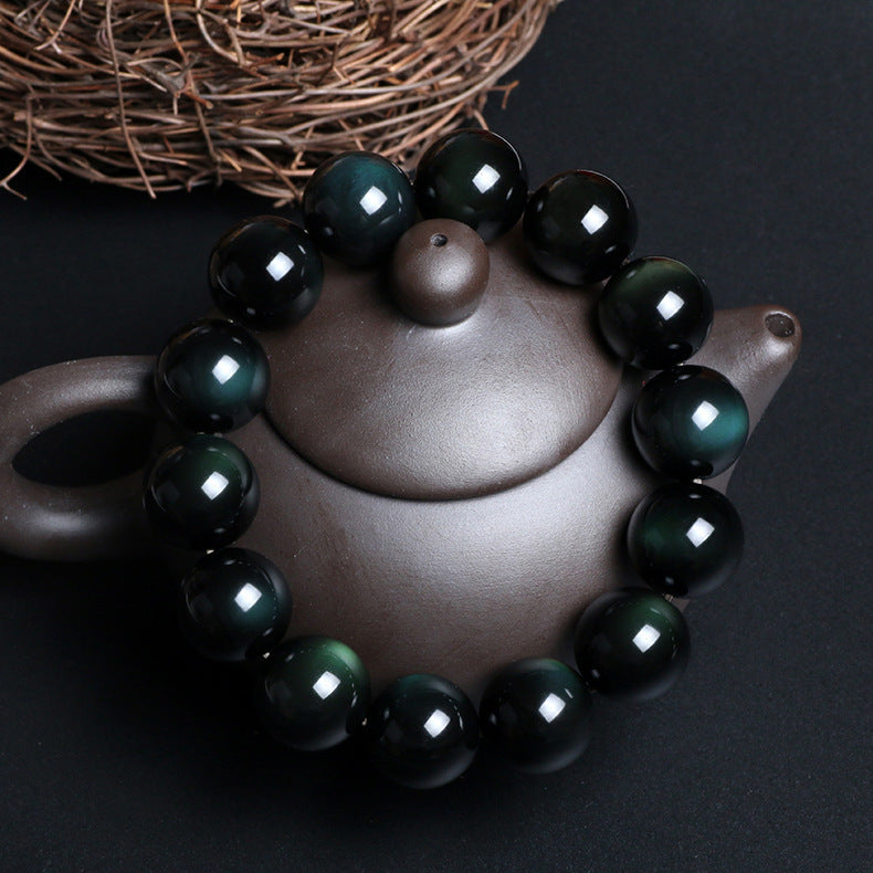Natural obsidian bracelet