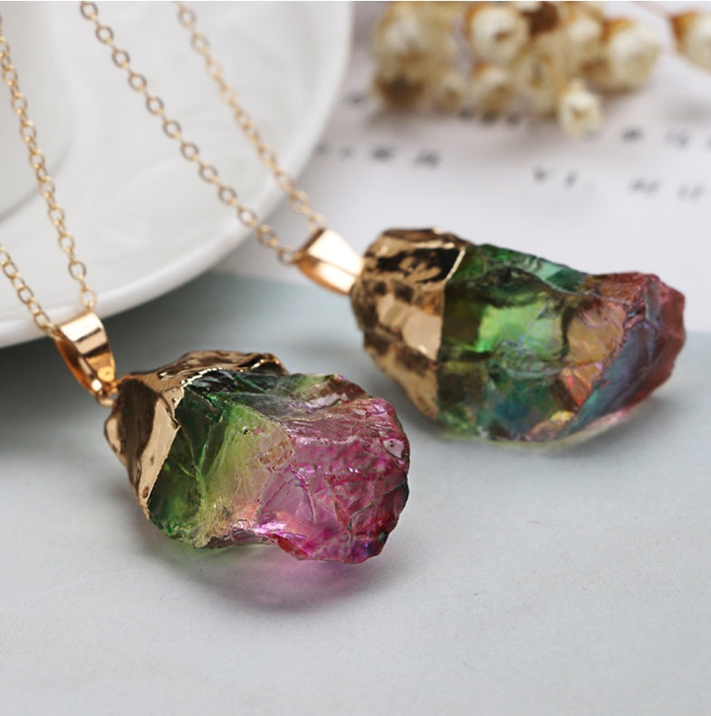 Natural stone necklace