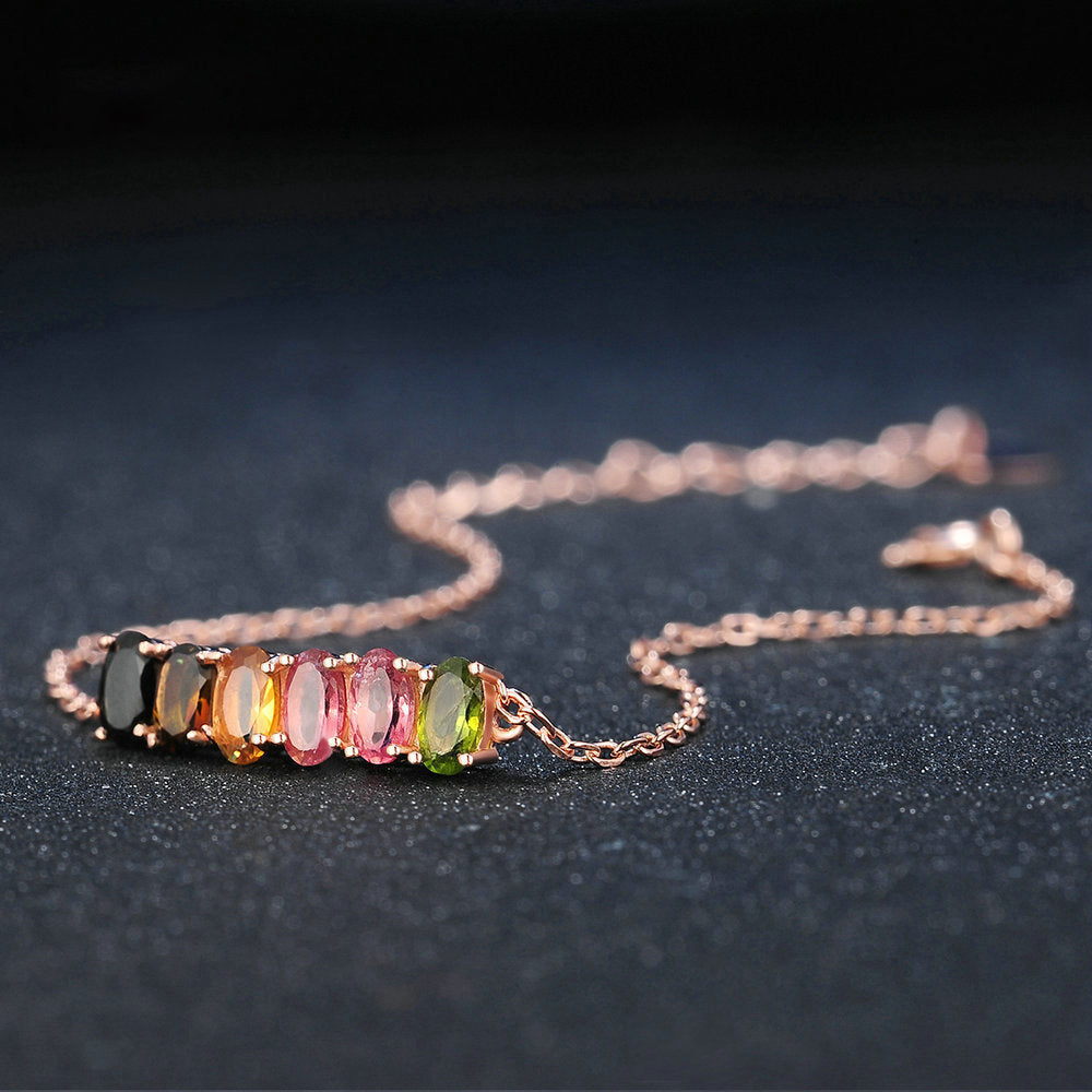 Natural tourmaline bracelet