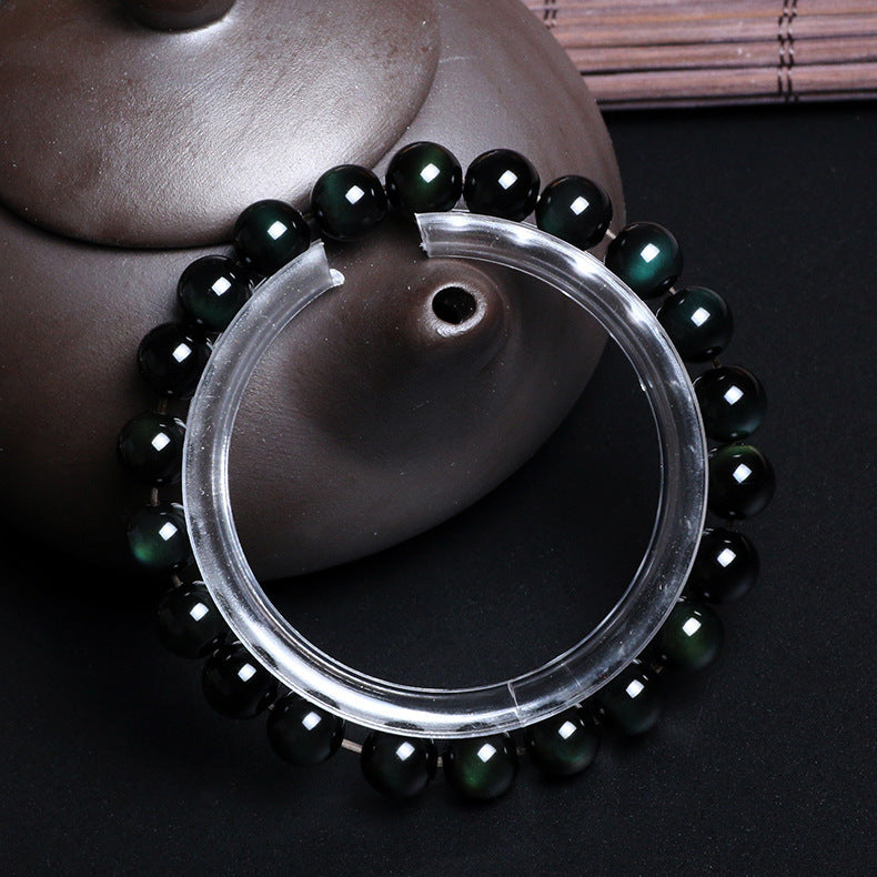 Natural obsidian bracelet