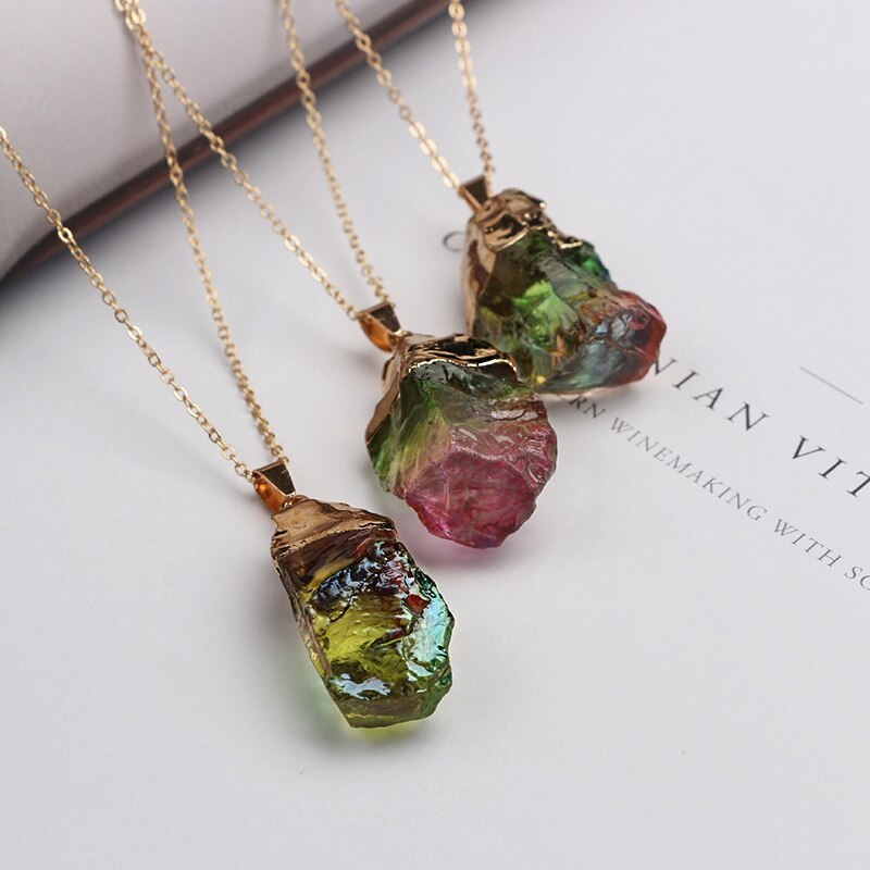 Natural stone necklace