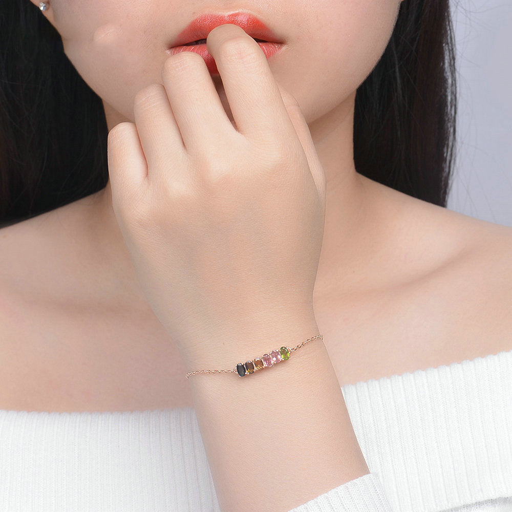 Natural tourmaline bracelet