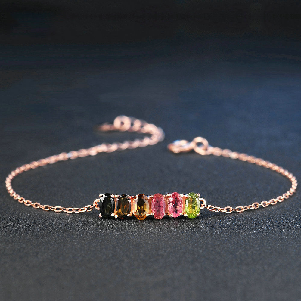 Natural tourmaline bracelet