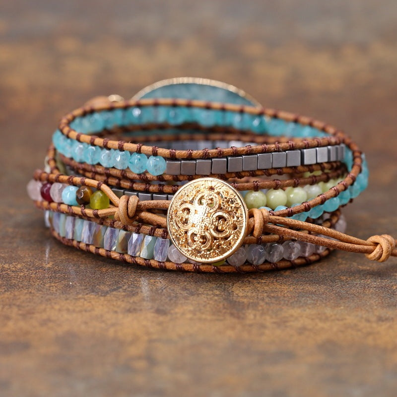 Retro Natural Tianhe Stone Bracelet Beads Natural