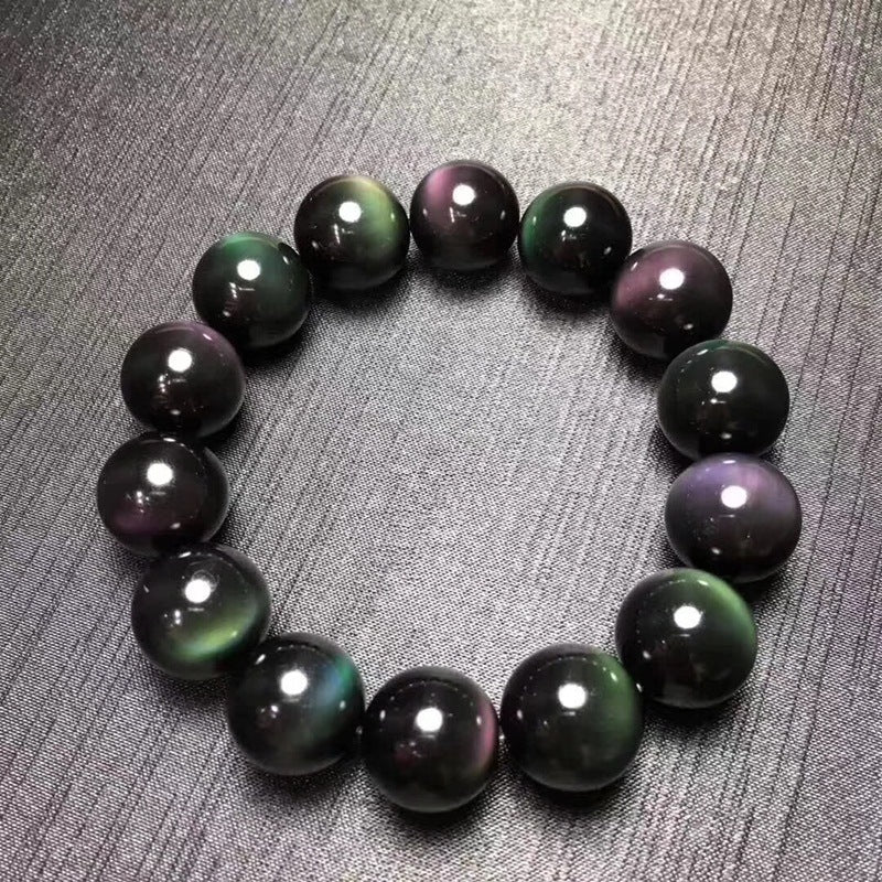 Natural obsidian bracelet