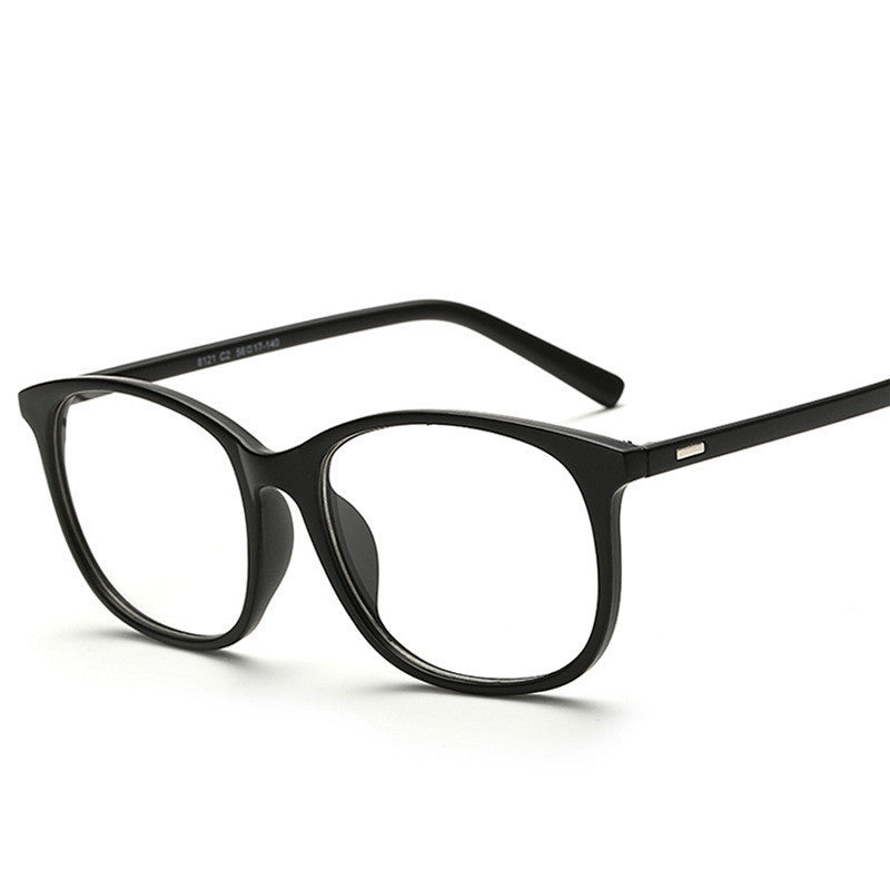 Flat Glasses Retro Student Glasses Frame Unisex Large Frame Flat Lens