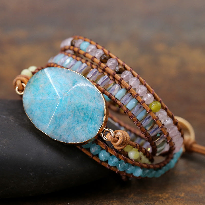 Retro Natural Tianhe Stone Bracelet Beads Natural