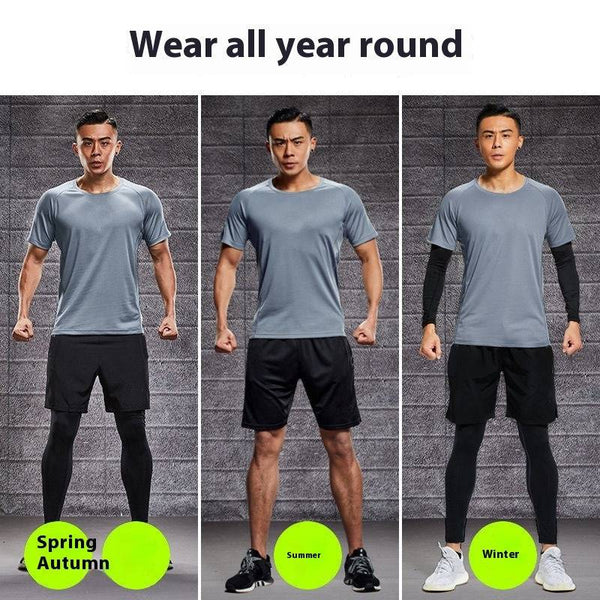 
	
suit in gym
	

