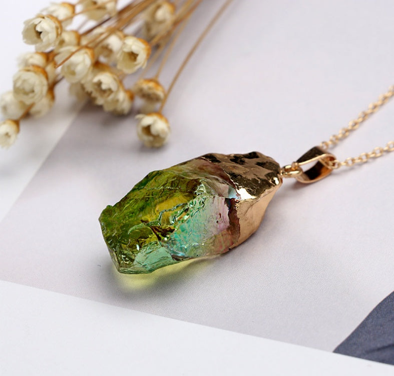 Natural stone necklace