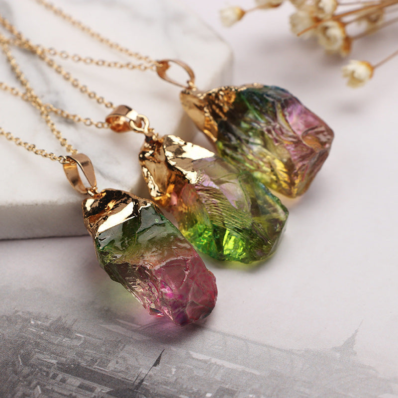Natural stone necklace